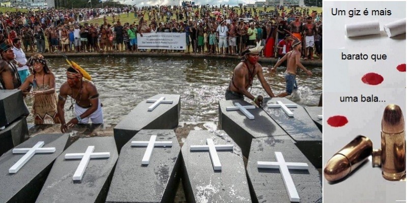 Como matar índios com giz e apagador