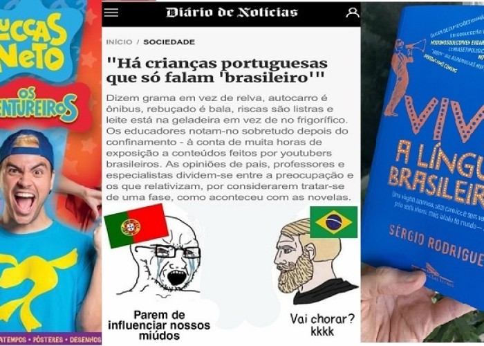 Os curumins de Portugal e a “língua brasileira”